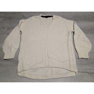 Free People All Mine Alpaca Sweater S Pullover Oversized Balloon Sleeves V Neck